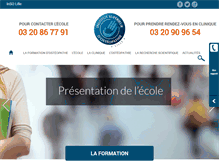 Tablet Screenshot of lille-osteopathie.fr